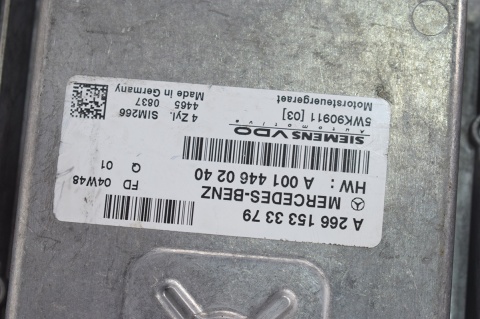 KOMPUTER STEROWNIK SILNIKA MERCEDES A2661533379