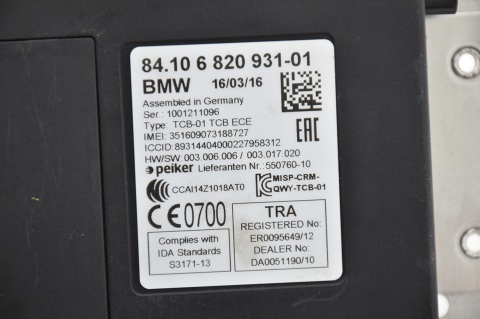 MODUŁ STEROWNIK TELEMATIK BMW 6820931