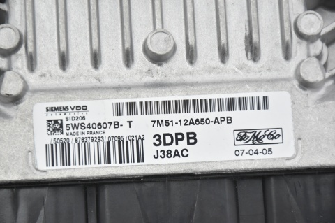 KOMPUTER STEROWNIK SILNIKA FORD 7M51-12A650-APB