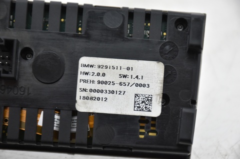 PANEL KLIMATYZACJI NAWIEWU TYŁ BMW F01 F02 F10 9291511