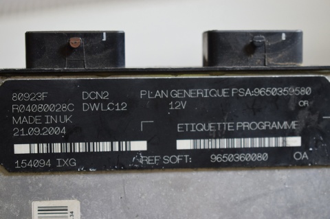 KOMPUTER STEROWNIK CITROEN 9650360080 9650359580