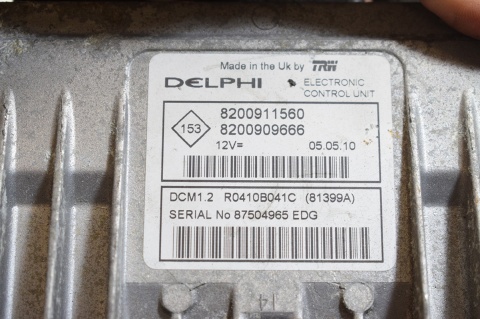 KOMPUTER STEROWNIK RENAULT CLIO III 8200911560