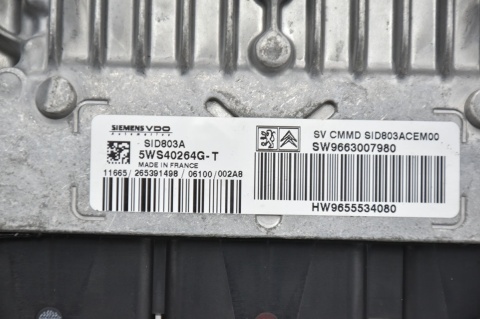 KOMPUTER STEROWNIK PEUGEOT 407 9663007980