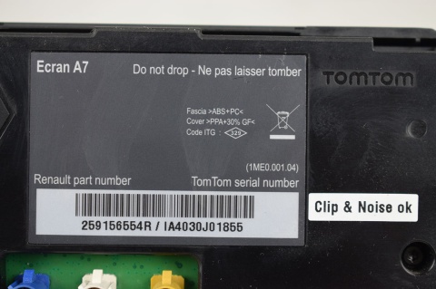 WYŚWIETLACZ EKRAN NAWIGACJI RENAULT MEGANE III