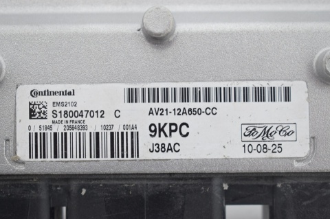 KOMPUTER STEROWNIK FORD FIESTA AV21-12A650-CC