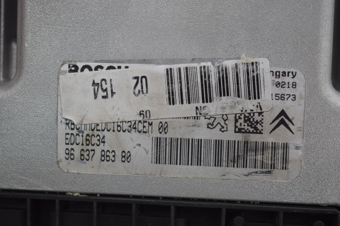 KOMPUTER STEROWNIK CITROEN PEUGEOT 9663786380