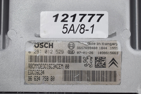 KOMPUTER STEROWNIK PEUGEOT CITROEN 9663475880