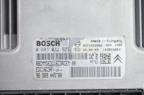 KOMPUTER STEROWNIK CITROEN PEUGEOT 0281011629