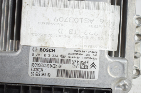 KOMPUTER STEROWNIK CITROEN 9666986680 0281013334