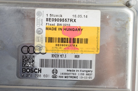 KOMPUTER STEROWNIK AUDI 0261208691 8E0909557RX
