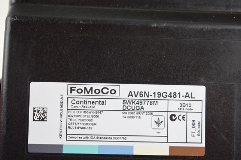 MODUŁ KOMFORTU FORD FOCUS AV6N-19G481-AL