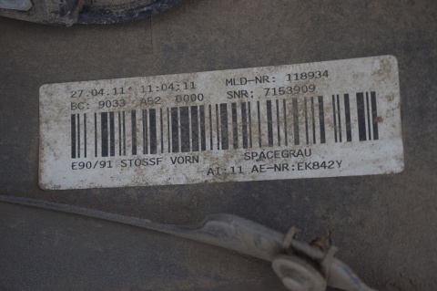 ZDERZAK PRZEDNI PRZÓD BMW 3 E90 E91 LIFT A52