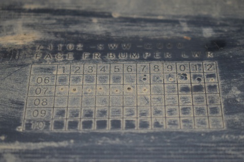 ZDERZAK PRZEDNI PRZÓD HONDA CR-V III PDC SPRYSKI NH684P