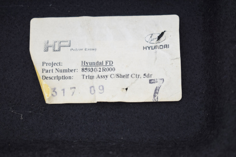 PÓŁKA BAGAŻNIKA HYUNDAI i30