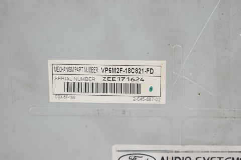 RADIO FORD CD SONY 8S7T-18C939-MD