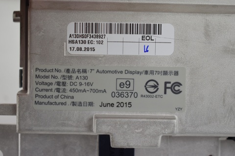 WYŚWIETLACZ EKRAN AUDI A5 Q5 8R0919604A