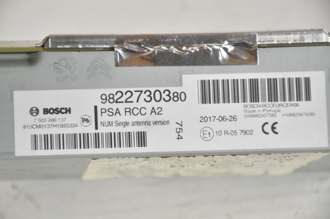 RADIO NAWIGACJA CITROEN C3 III PEUGEOT 208 9822730380