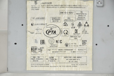 RADIO NAWIGACJA CITROEN C3 III PEUGEOT 208 9822730380