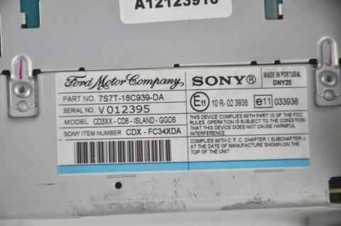 RADIO NAWIGACJA FORD MONDEO S-MAX 7S7T-18C939-DA