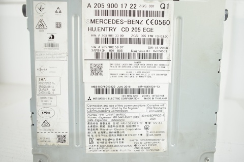 RADIO NAWIGACJA MERCEDES C W205 A2059001722