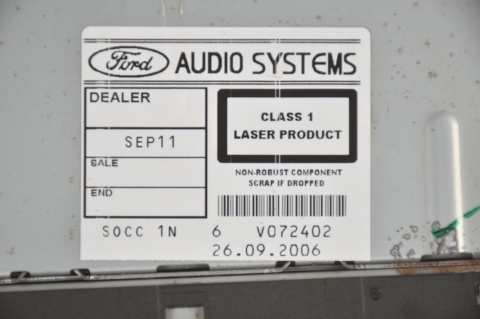 RADIO RADIOODTWARZACZ SONY FORD FOCUS MK2 4M5T-18C815-BK