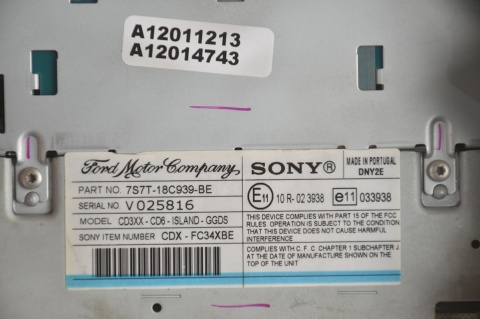 RADIO SONY FORD MONDEO MK4 S-MAX 7S7T-18C939-BE