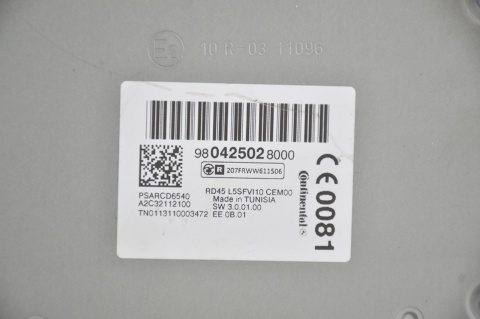 RADIOODTWARZACZ RADIO CITROEN C4 II 980425028000