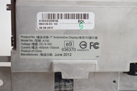 WYŚWIETLACZ EKRAN AUDI A5 Q5 Q7 8R0919604