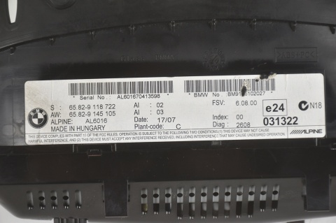 EKRAN MONITOR NAVI BMW E60 E90 9145105