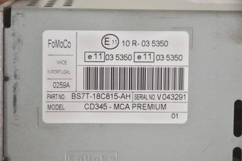 RADIOODTWARZACZ FORD SONY BS7T-18C815-AH