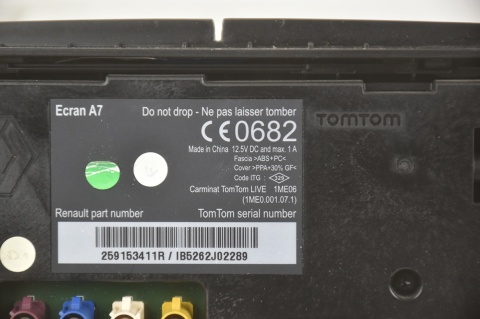 WYŚWIETLACZ EKRAN NAWIGACJI RENAULT MEGANE III 259153411R