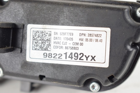 PANEL KLIMATYZACJI OPEL CROSSLAND X 98221492YX