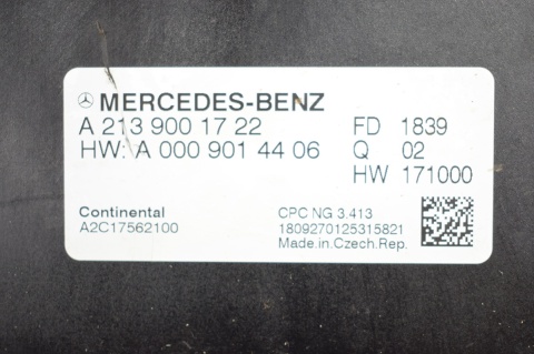 MODUŁ STEROWNIK SKRZYNI BIEGÓW MERCEDES A2139001722