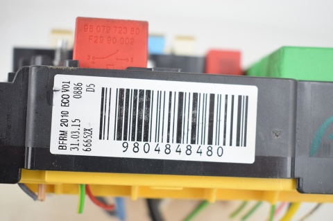 SKRZYNKA BEZPIECZNIKÓW BSM CITROEN PEUGEOT 9804848480