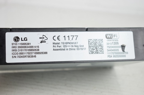 STEROWNIK MODUŁ OPEL CROSSLAND X WIFI 9825393680