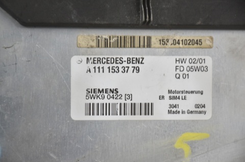 KOMPUTER STEROWNIK MERCEDES SLK A1111533779