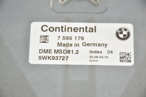 KOMPUTER STEROWNIK ZESTAW BMW 3 1 7595179 LIFT