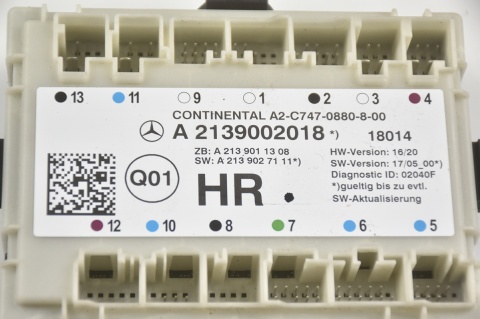 MODUŁ DRZWI TYŁ PRAWY MERCEDES S W222