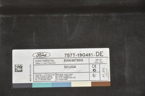MODUŁ KOMFORTU FORD 7S7T-19G481-DD 5WK48790F