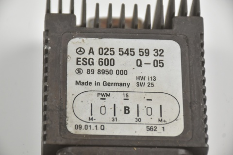 MODUŁ WENTYLATORÓW MERCEDES CLK W208 A0255455932