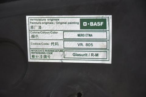 MASKA POKRYWA SILNIKA ALFA ROMEO GIULIETTA 805 NERO ETNA