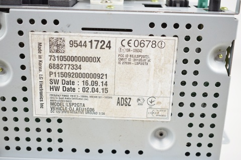 RADIO OPEL ADAM CORSA E 95441724