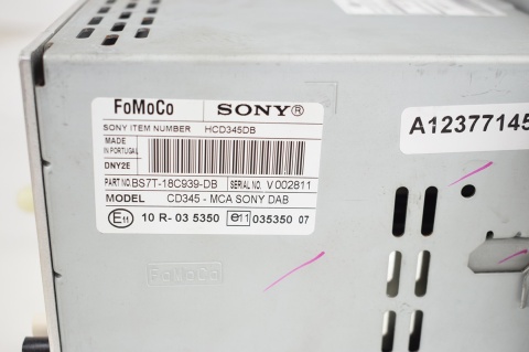 RADIO RADIOODTWARZACZ SONY FORD BS7T-18C939-DB