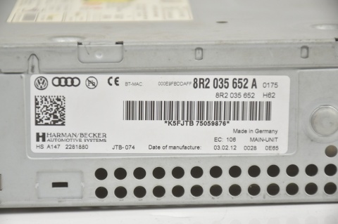 CZYTNIK NAVI NAVIGACJI MMI MULTIMEDIA AUDI A4 B8 A5 8T 8R2035652A