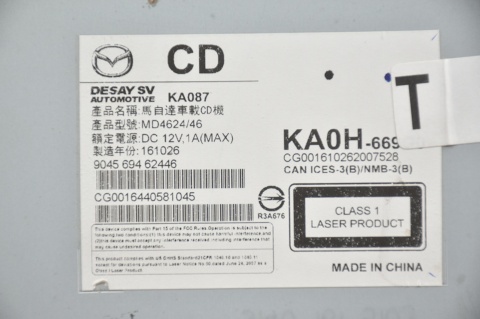 RADIO CD NAWIGACJA MAZDA CX-5 CX5 KA0H-669