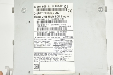 RADIO NAVIGACJA MERCEDES C W204 A2049001111