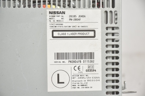 RADIO NISSAN QASHQAI J10 28185-JD40A