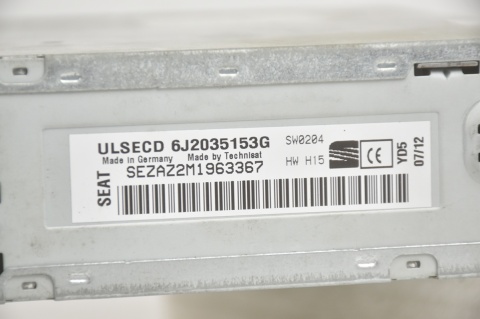 RADIO RADIOODTWARZACZ SEAT IBIZA IV 6J2035153G