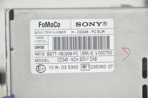 RADIOODTWARZACZ FORD SONY BS7T-18C939-FC
