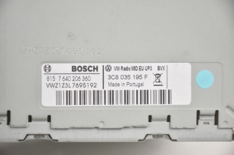 RADIOODTWARZACZ RADIO VW GOLF VI PASSTA B7 3C8035195F